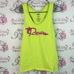 Rapala tank top neon green Women's Bright Yellow Tank Top pink graphic logo